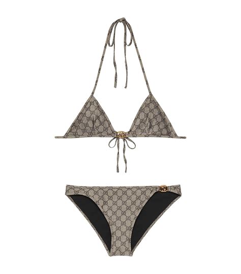 gucci bikini zwart|gucci women's swimwear.